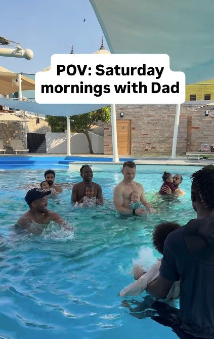 Dad & Kid Swim event moment
